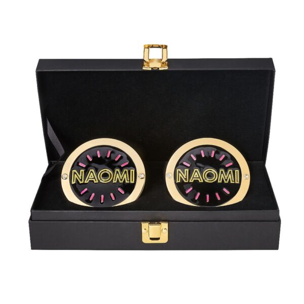 NXT Naomi Side Plates Championship Replica Box Set – Upgrade Your WWE Replica Title with Naomi’s Iconic “Feel the Glow” Design