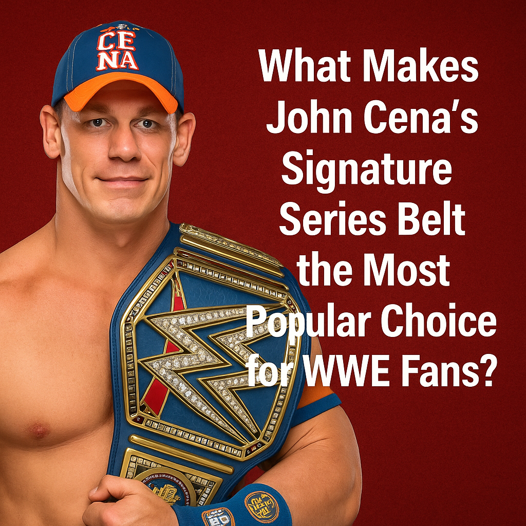 John Cena Signature Series Belt - Iconic WWE Replica Championship for Fans