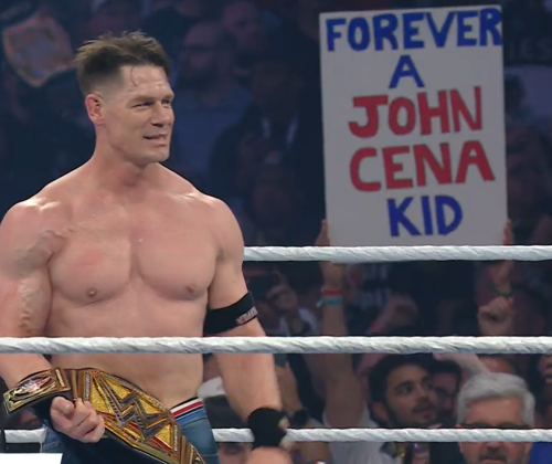 john cena 17th world championship John Cena celebrates winning his 17th World Championship in John Cena vs Cody Rhodes Wrestlemania 41 match